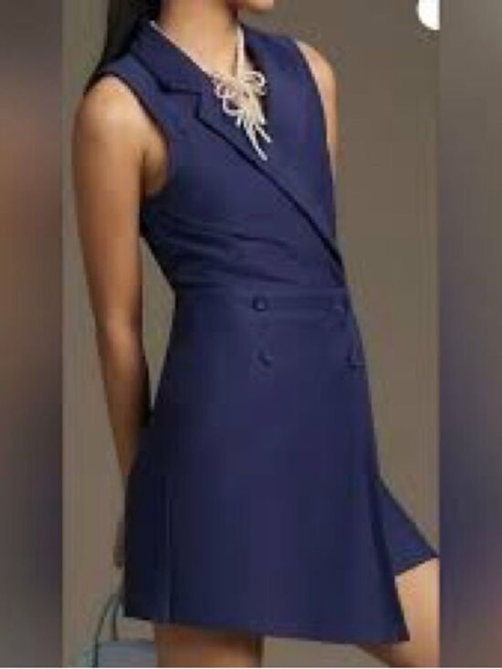 Maeve Pants - Maeve Anthropologie Sleeveless Navy Romper 4 NWT
